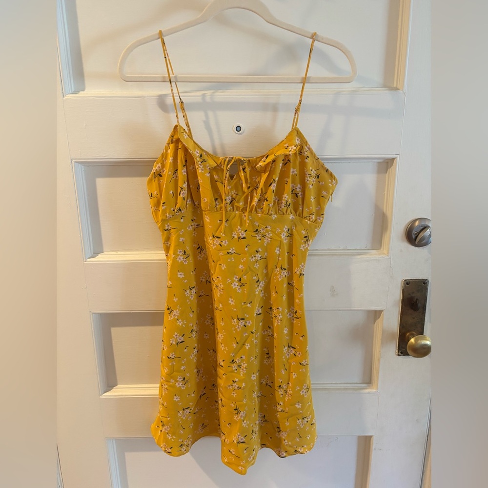 Cotton Candy LA yellow floral dress